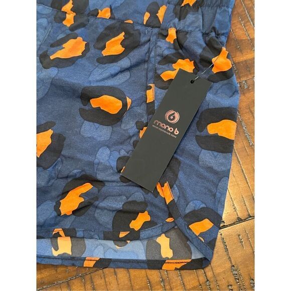 Mono B cheetah animal print active running shorts M new - Picture 5 of 8